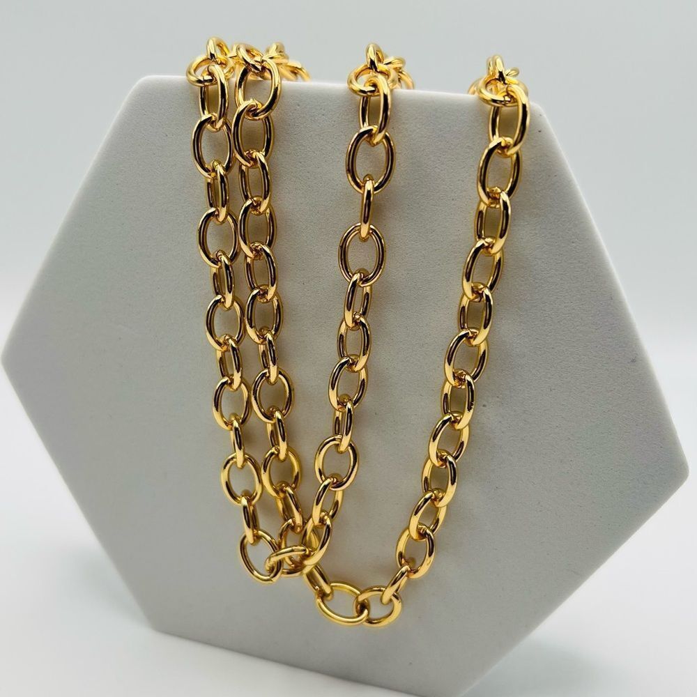 Woman Chain Rolo Necklace Set 2 - Picture 2 of 10